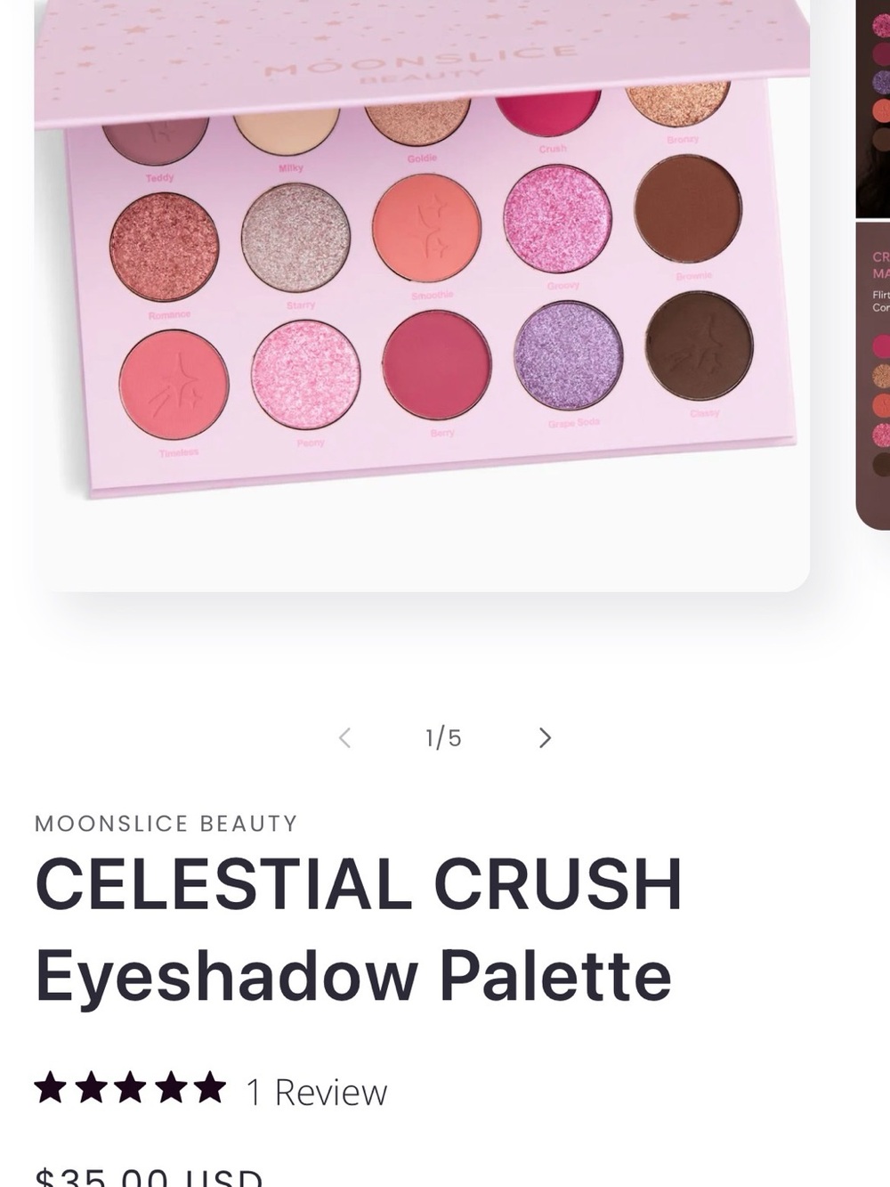 Moonslice Beauty 15-Color Pink Eyeshadow Palette — Pink Shades - Picture 8 of 9